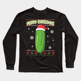 Pickle Christmas Long Sleeve T-Shirt